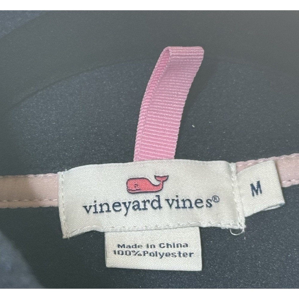 Vineyard Vines Men's Navy Blue Full Zip Fleece Vest Size Medium - Picture 3 of 5